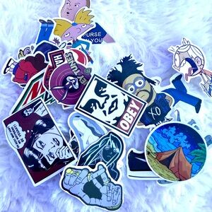 Colorful Cartoon and Graphic Stickers x20